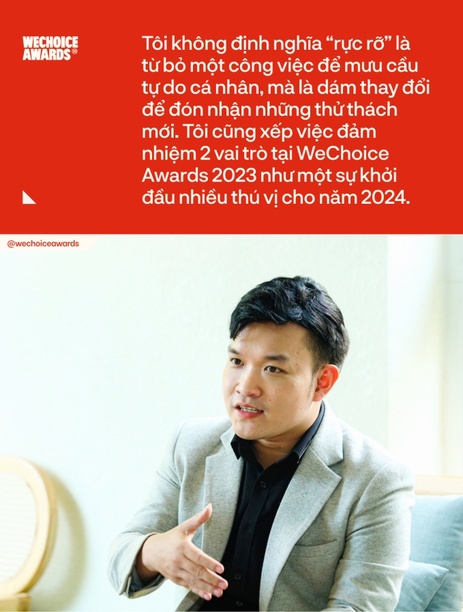 Tiến sĩ, MC Kim Nguyên Bảo - người cầm trịch Gala WeChoice Awards 2023: Ai cũng có thể sống rất rực rỡ với sự lương thiện sẵn có! - Ảnh 3.