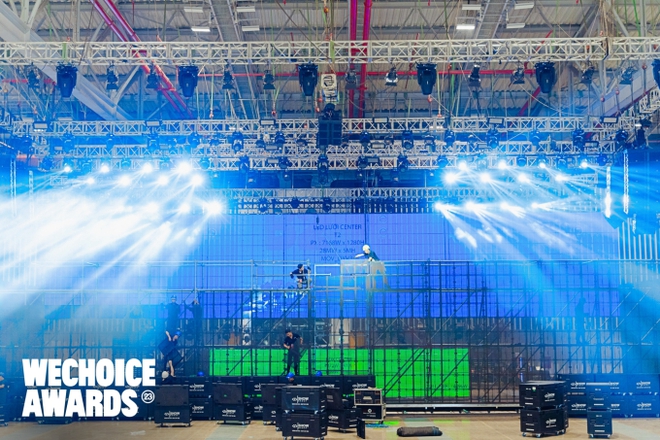 Hé lộ sân khấu Gala WeChoice 2023: Màn hình LED siêu to khổng lồ, tất cả đã sẵn sàng cho các tiết mục chưa từng có - Ảnh 3.