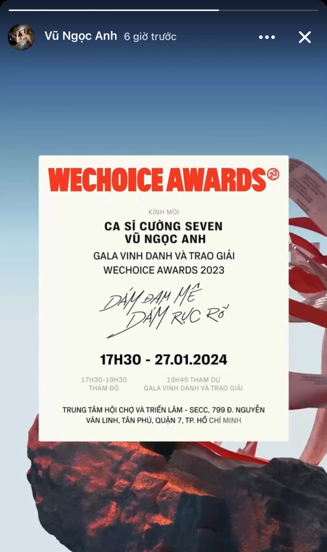 Cập nhật n&oacute;ng trước thềm WeChoice Awards 2023: Trấn Th&agrave;nh - Kh&aacute;nh V&acirc;n v&agrave; d&agrave;n sao rộn r&agrave;ng check-in, H&ograve;a Minzy h&aacute;o hức chờ đợi điều n&agrave;y - Ảnh 7.