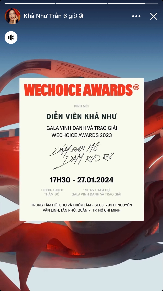 Cập nhật n&oacute;ng trước thềm WeChoice Awards 2023: Trấn Th&agrave;nh - Kh&aacute;nh V&acirc;n v&agrave; d&agrave;n sao rộn r&agrave;ng check-in, H&ograve;a Minzy h&aacute;o hức chờ đợi điều n&agrave;y - Ảnh 6.