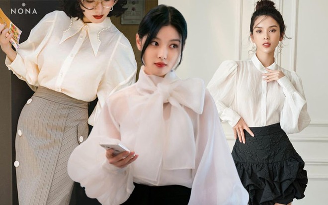 Mặc đẹp như nàng tổng tài Kim Yoo Jung với 10 mẫu áo blouse trắng siêu xinh diện Tết - Ảnh 4.