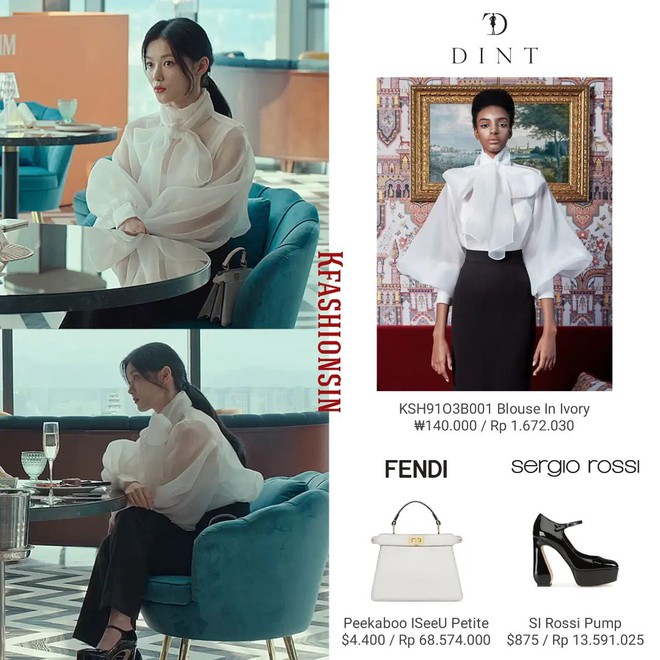 Mặc đẹp như nàng tổng tài Kim Yoo Jung với 10 mẫu áo blouse trắng siêu xinh diện Tết - Ảnh 3.