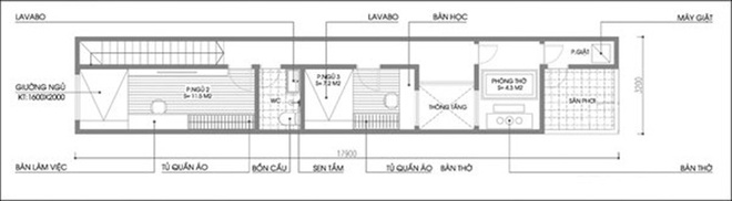 Xây nhà rộng 57m2 cho gia đình 5 người, 3 thế hệ cùng sinh sống thoải mái - Ảnh 2.