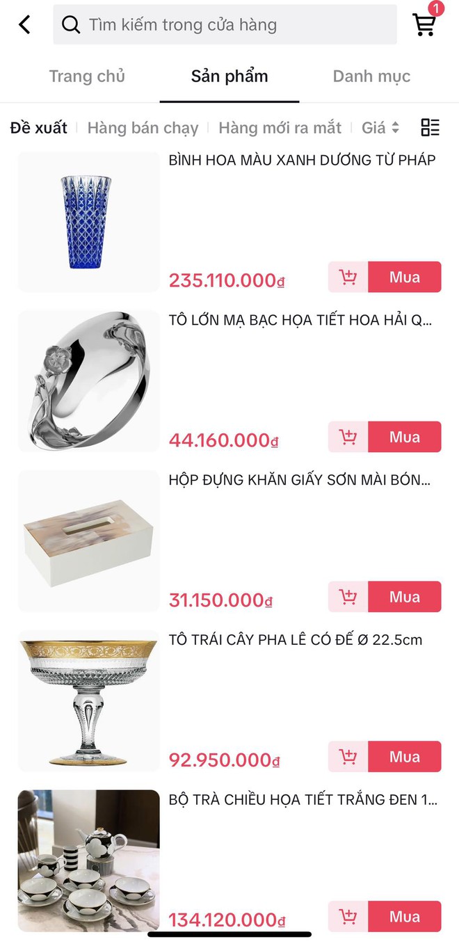 NTK Thái Công mở gian hàng trên TikTok Shop: Toàn đồ xa xỉ giá "trên trời", mới chỉ bán được... 1 hũ nến - Ảnh 2.