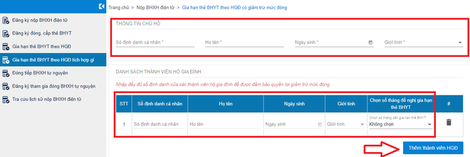 Hướng dẫn 8 bước gia hạn thẻ BHYT gia đình online đơn giản ngay tại nhà - Ảnh 4.