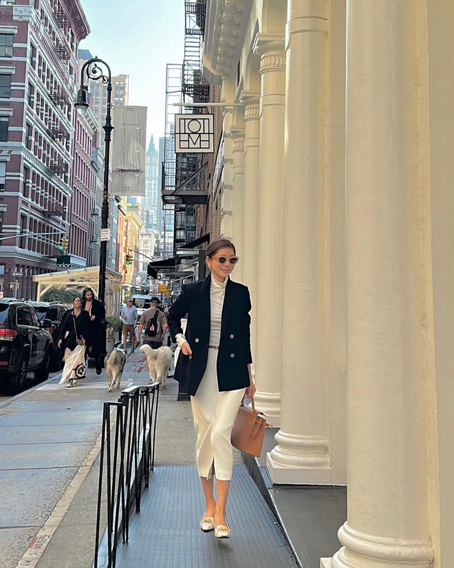Học hội blogger những c&aacute;ch diện blazer đẹp trong m&ugrave;a lạnh - Ảnh 3.