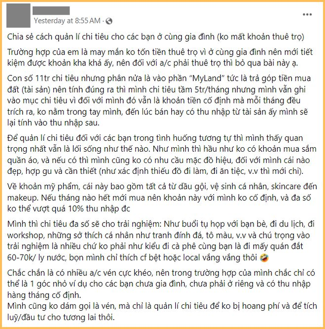 Kiếm 35 triệu/tháng nhưng chỉ tiêu 5 triệu, bí quyết được tiết lộ khiến nhiều người thở dài- Ảnh 2. Kiếm 35 triệu/tháng nhưng chỉ tiêu 5 triệu, bí quyết được tiết lộ khiến nhiều người thở dài- Ảnh 2.