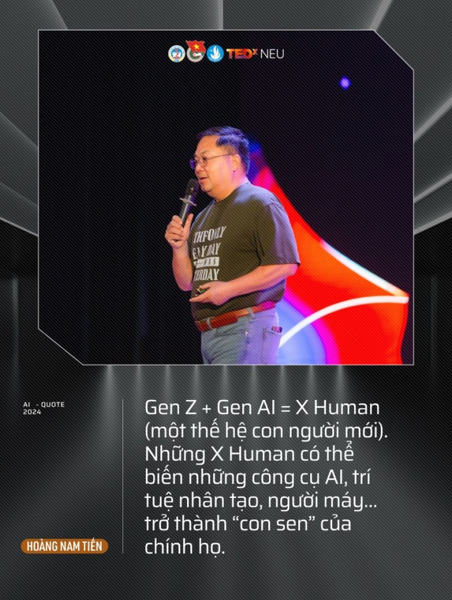 Gặp nhau đầu năm với sếp Hoàng Nam Tiến: Gen Z + Gen AI = X Human - một thế hệ CON NGƯỜI MỚI! - Ảnh 3.