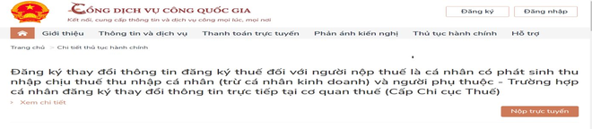 Hướng dẫn cập nhật thông tin Căn cước công dân trong đăng ký thuế - Ảnh 1.