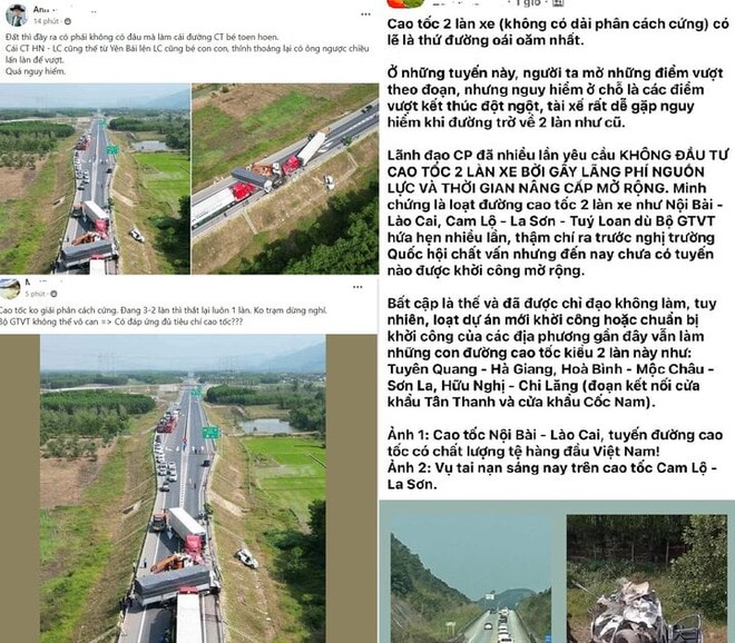 Nghi vấn cao tốc Cam Lộ - La Sơn 2 làn xe thiếu an toàn: Bộ GTVT nói gì? - Ảnh 1.