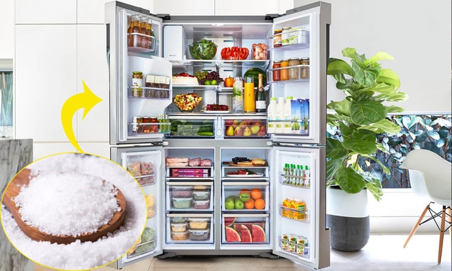 Để một &iacute;t muối v&agrave;o tủ lạnh, bạn c&oacute; thể thấy ngay c&ocirc;ng dụng tuyệt vời - Ảnh 3.