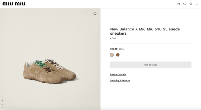 Đôi giày xinh yêu cực kì của Miu Miu x New Balance: Mới ra đã gây sốt, chưa đến 1 ngày đã sold out - Ảnh 4.