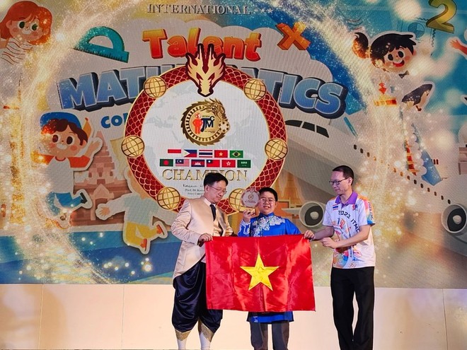 Học sinh Việt Nam giành 12 Huy chương Vàng Tìm kiếm tài năng Toán học quốc tế - Ảnh 1.