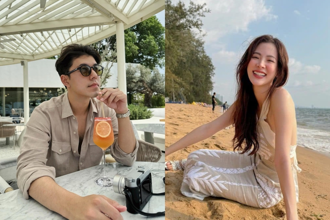 Baifern - Nine g&acirc;y sốt với loạt ảnh đ&ocirc;i cực t&igrave;nh tứ: Nụ cười rạng rỡ của n&agrave;ng trong v&ograve;ng tay ch&agrave;ng chiếm trọn spotlight - Ảnh 6.