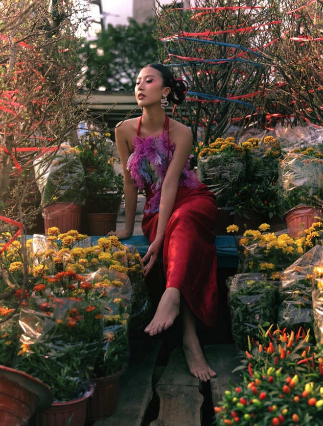 Quỳnh Anh Shyn đẹp yêu kiều trong bộ ảnh thời trang Tết - Ảnh 3.