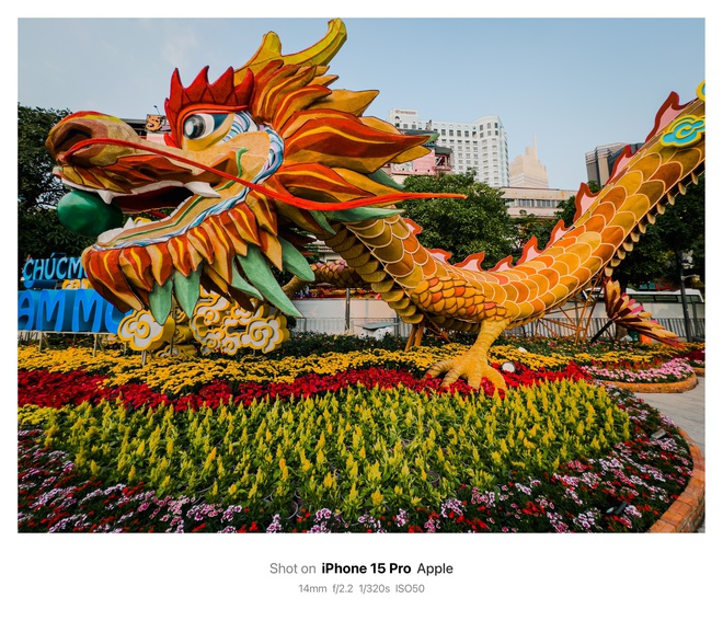 Tận mắt thấy rồng bay lượn trên đường hoa Nguyễn Huệ, ngầu không kém linh vật rồng khổng lồ dài 100m - Ảnh 3.