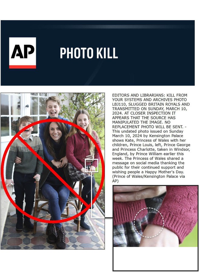 Thấy g&igrave; từ việc 3 h&atilde;ng th&ocirc;ng tấn lớn nhất thế giới tuy&ecirc;n bố ti&ecirc;u diệt bức ảnh của C&ocirc;ng nương Kate? - Ảnh 1.