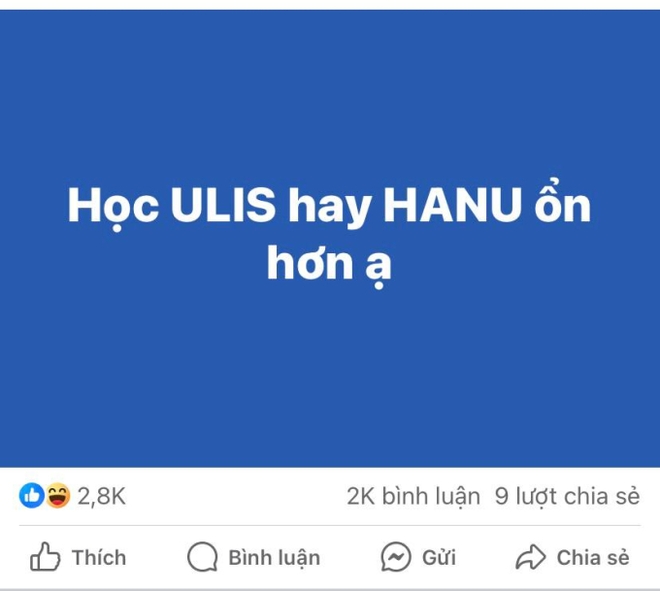 Tranh cãi căng cực nhất trên các hội nhóm tuyển sinh của 2k6: Học ngoại ngữ chọn ULIS hay HANU? - Ảnh 1.
