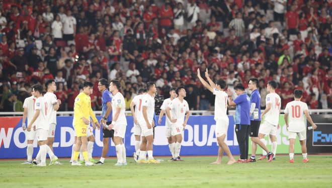 Tuyển thủ Việt Nam buồn bã, cúi đầu sau trận thua Indonesia, trái ngược với màn ăn mừng cực sung của đối thủ - Ảnh 5.