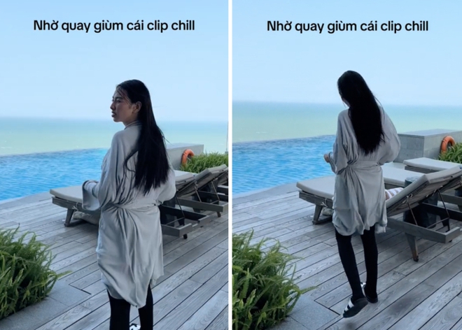 Khi Thuỳ Tiên đu trend nhờ quay giùm cái clip, kết quả khiến fan phải thốt lên: Cũng chill, chiu nặng chịu - Ảnh 1.