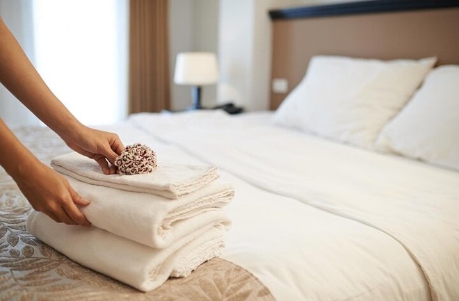 Bí kíp dùng khăn tắm ở khách sạn để bảo đảm an toàn - Ảnh 1.