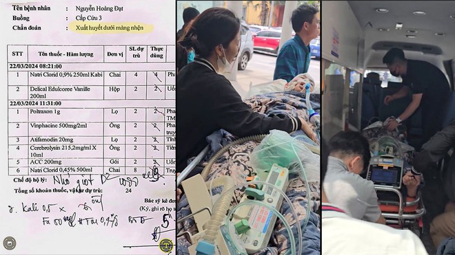 Đưa học sinh lớp 8 bị đánh chết não về Bệnh viện đa khoa tỉnh Phú Thọ - Ảnh 1.