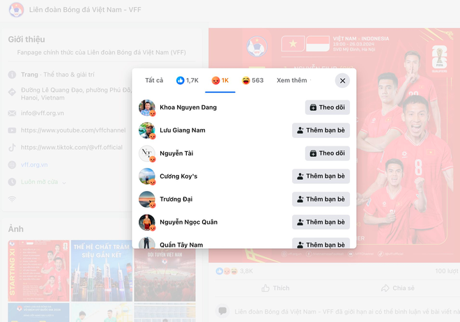 Việt Nam thua đậm Indonesia, Fanpage VFF ngay lập tức khoá bình luận! - Ảnh 4.