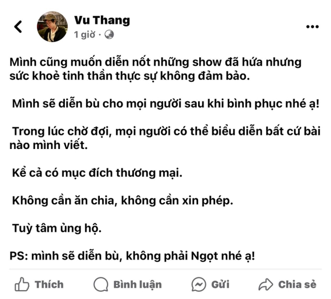 Thắng (Ngọt) lên tiếng sau khi nhóm dừng hoạt động: Muốn diễn nốt nhưng sức khỏe tinh thần không đảm bảo - Ảnh 2.