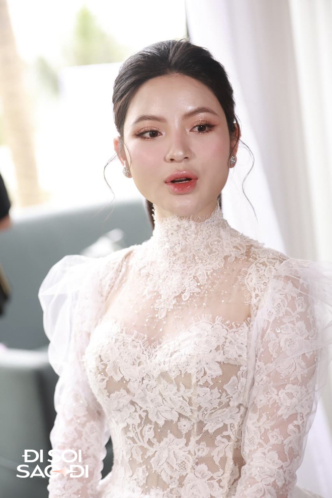 Cô dâu Chu Thanh Huyền lộ diện, nhan sắc ngọt ngào đón chú rể Quang Hải - Ảnh 4.