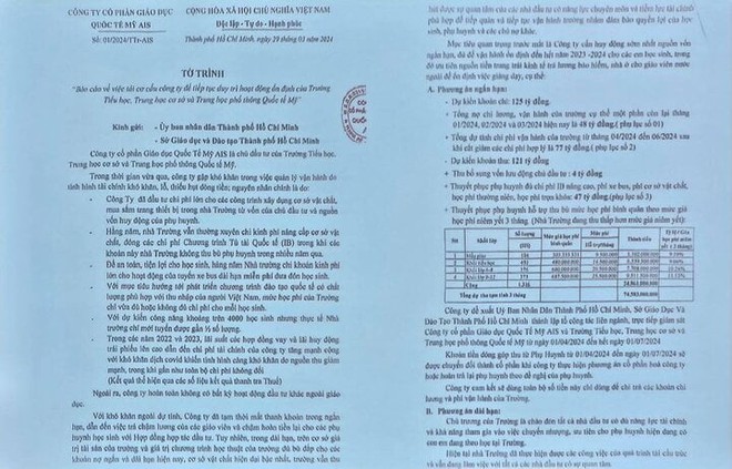 Trường quốc tế AISVN kêu gọi phụ huynh đóng thêm 125 tỷ đồng duy trì hoạt động - Ảnh 2.