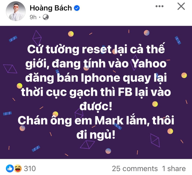 Vụ sập Facebook tối 5/3: Diễm My 9X lo lắng vì nghĩ bị hack nick, S.T Sơn Thạch và Anh Tú hốt hoảng vì… quên mật khẩu - Ảnh 6.