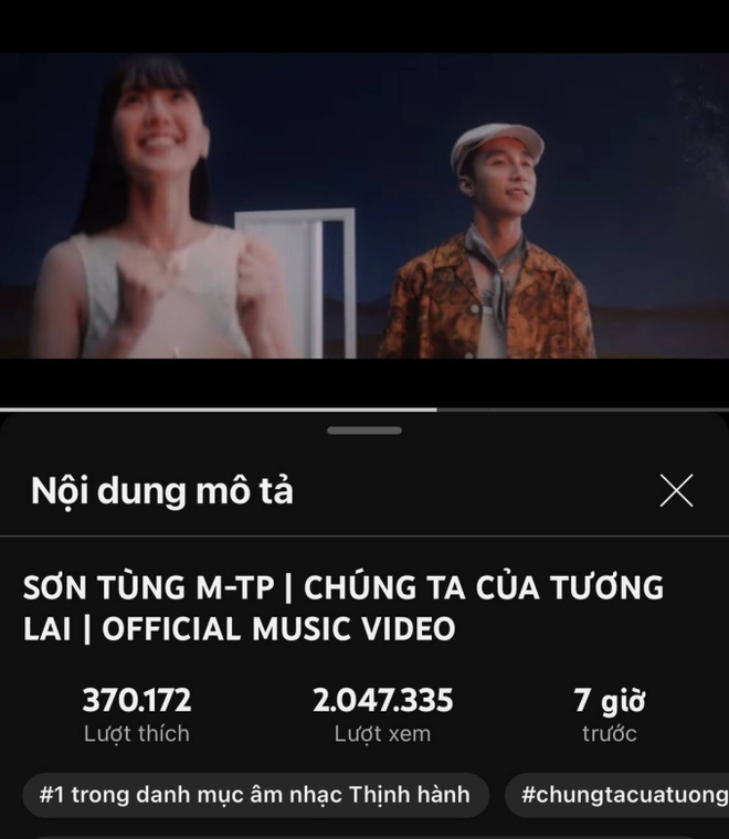 Sơn Tùng có luôn top 1 trending YouTube chỉ sau 3h ra mắt, còn Bích Phương đang ở đâu? - Ảnh 2.