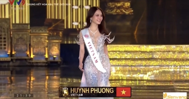 Chung kết Miss World 2024: Mai Phương khoe sắc vóc gợi cảm trong phần thi dạ hội, xuất hiện 7 giây gây sốt bên dàn đối thủ - Ảnh 4.