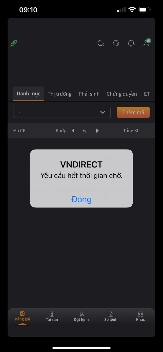VNDIRECT kết nối lại với HoSE, HNX, nhà đầu tư có thể đăng nhập vào app nhưng nhiều tính năng còn lỗi - Ảnh 2.