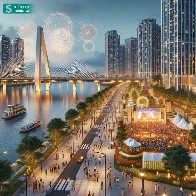 Ngắm TP ven s&ocirc;ng Hồng đẹp ngoạn mục trong tương lai ở H&agrave; Nội - s&aacute;nh ngang với Seoul, Thượng Hải? - Ảnh 9.