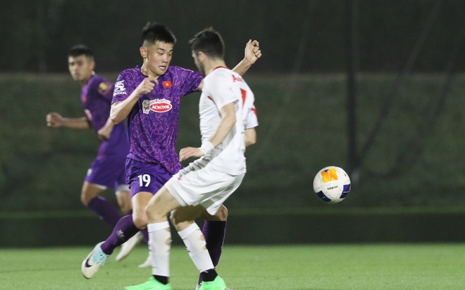 H&eacute; lộ h&igrave;nh ảnh trận đấu k&iacute;n của U23 Việt Nam v&agrave; U23 Jordan - Ảnh 2.