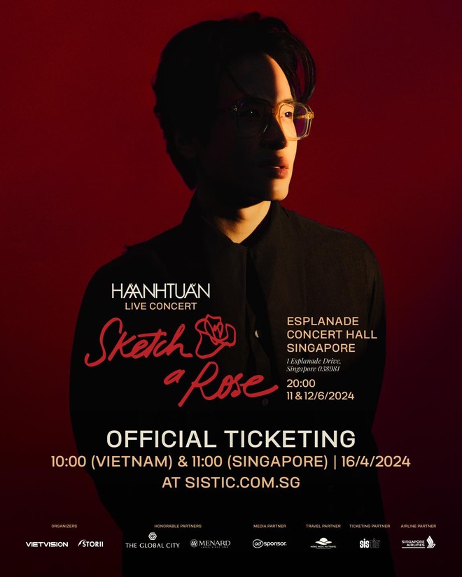 Hà Anh Tuấn chính thức mở bán vé live concert SKETCH A ROSE sau nhu cầu “khổng lồ” từ đợt pre-order! - Ảnh 1.