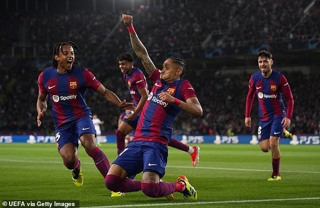 Chùm ảnh: PSG ngược dòng khó tin trước Barcelona, vào bán kết Champions League - Ảnh 4.