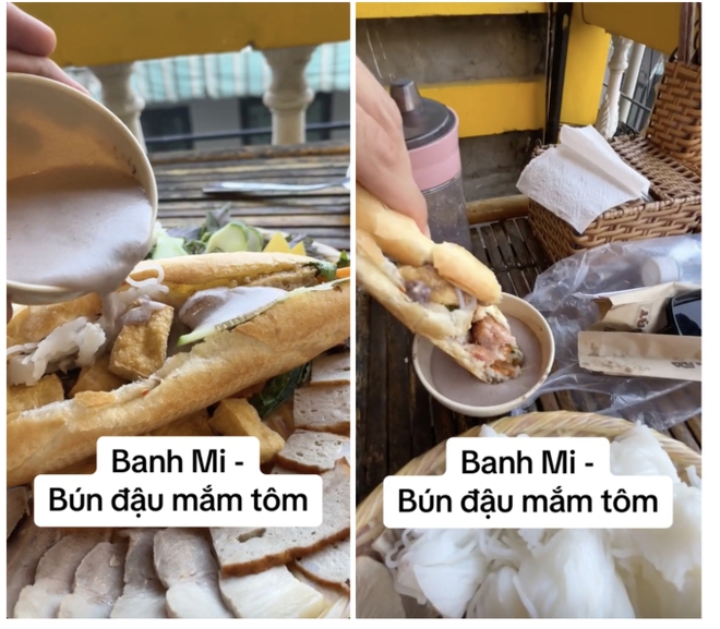 Du khách Tây thử ăn bánh mì chấm... mắm…