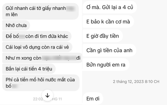 MXH dậy sóng với những tin nhắn chửi bới, mặc cả tiền nuôi con của một bác sĩ: Một là không chu cấp, hai là chu cấp 1 triệu - Ảnh 2.