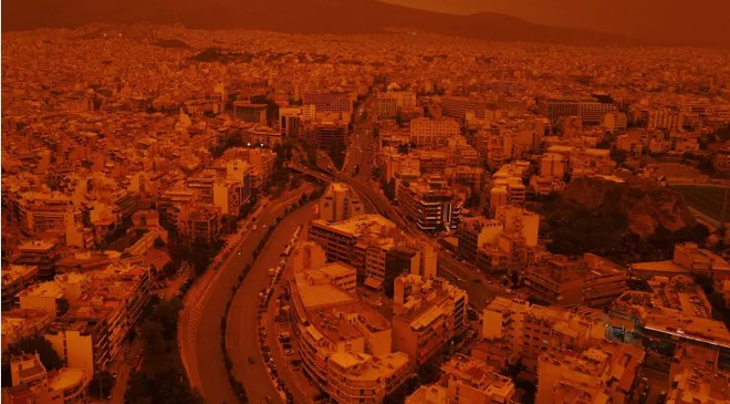 Thủ đô một quốc gia bất ngờ chuyển sang màu đỏ cam như trong phim viễn tưởng: Điều gì phía sau hiện tượng kỳ thú này? - Ảnh 2.