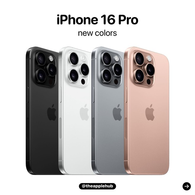 iPhone 16 Pro sẽ hồi sinh màu hồng huyền thoại, nhìn sương sương đã thấy đẹp không tì vết - Ảnh 3.