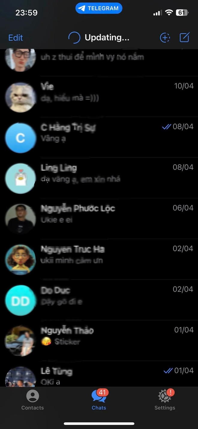 N&oacute;ng: Telegram bị sập, ho&agrave;n to&agrave;n kh&ocirc;ng thể gọi điện, nhắn tin - Ảnh 1.