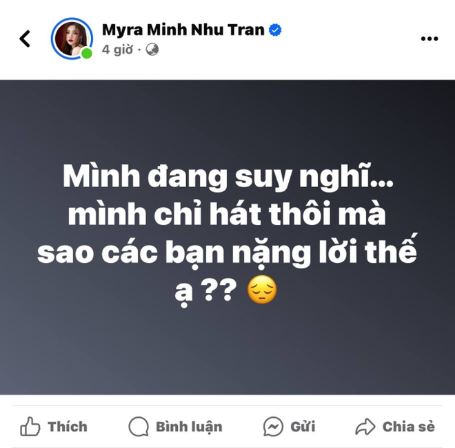 Myra Trần suy sụp vì bị khán giả nói nặng lời, loạt sao Việt lo lắng không biết chuyện gì xảy ra - Ảnh 1.