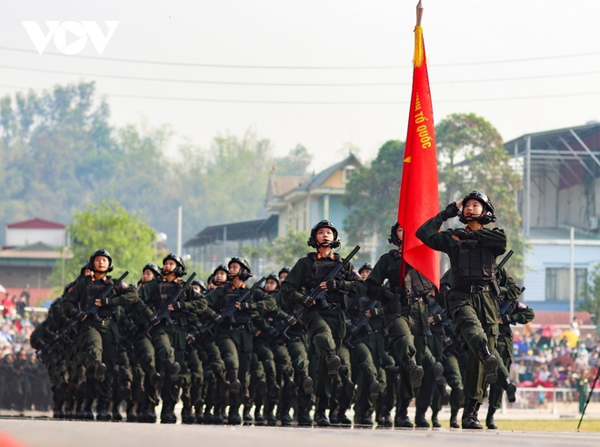 Hợp luyện toàn bộ khối diễu binh, diễu hành kỷ niệm 70 năm Chiến thắng Điện Biên Phủ - Ảnh 9.