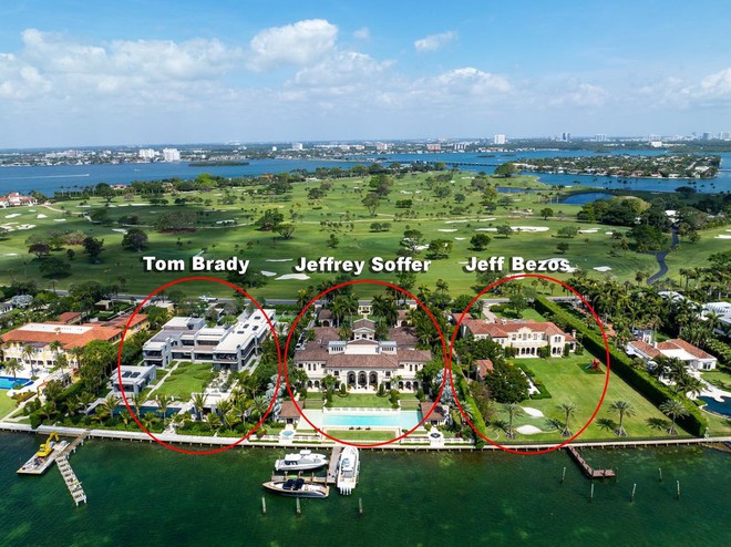 Jeff Bezos tậu biệt thự 90 triệu USD trên đảo tỷ phú để ở tạm: Hàng xóm toàn đỉnh lưu giới siêu giàu, xa hoa gấp nhiều lần so với loạt BĐS trước đó - Ảnh 1.