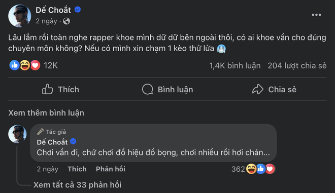 Quán quân Dế Choắt làm dậy sóng rap Việt - Ảnh 1.