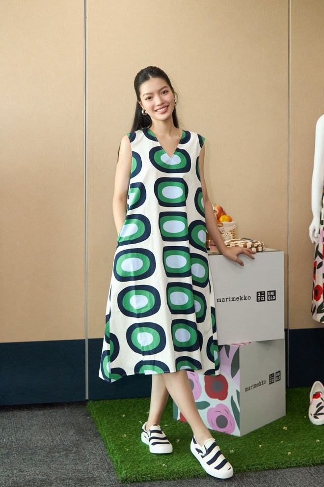 Á hậu Thủy Tiên, Hoa hậu Ban Mai, người mẫu Lâm Bích Tuyền cùng khoe sắc trong thiết kế mới nhất của UNIQLO & Marimekko - Ảnh 3.