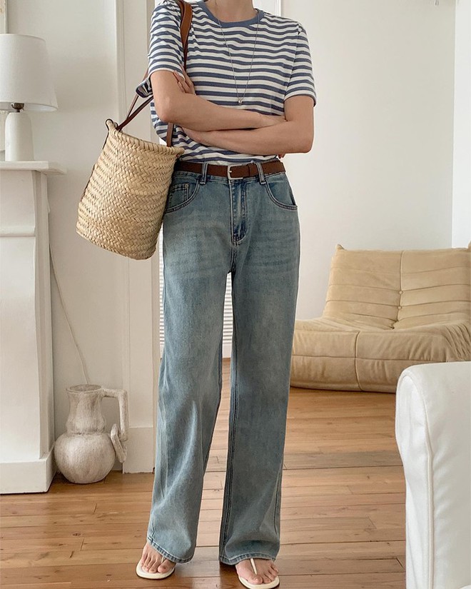 10 cách mặc quần jeans ống rộng chuẩn sành điệu trong mùa hè nóng bức - Ảnh 5.