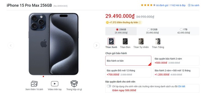 iPhone 15 Pro Max phá đáy, giá rẻ giật mình với mức giảm hơn 10 triệu đồng - Ảnh 4.